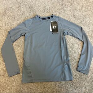 Under Armour gray long sleeve fitted compression shirt Sz M NWT 🇨🇦